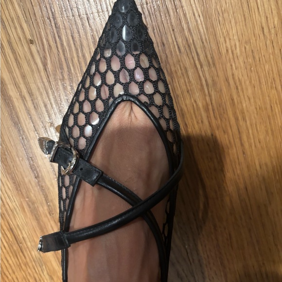 TOGA PULLA Black mesh ballerina flats size 6.5 - Picture 14 of 14